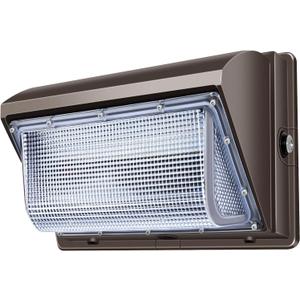 ledmo LED Wall Pack Light Size Update Dusk to Dawn Lighting 120W Outdoor Security Flood Lighting 5000K Commercial and Industrial Fixture for Buildings,Warehouses, Parking Lots,Yard