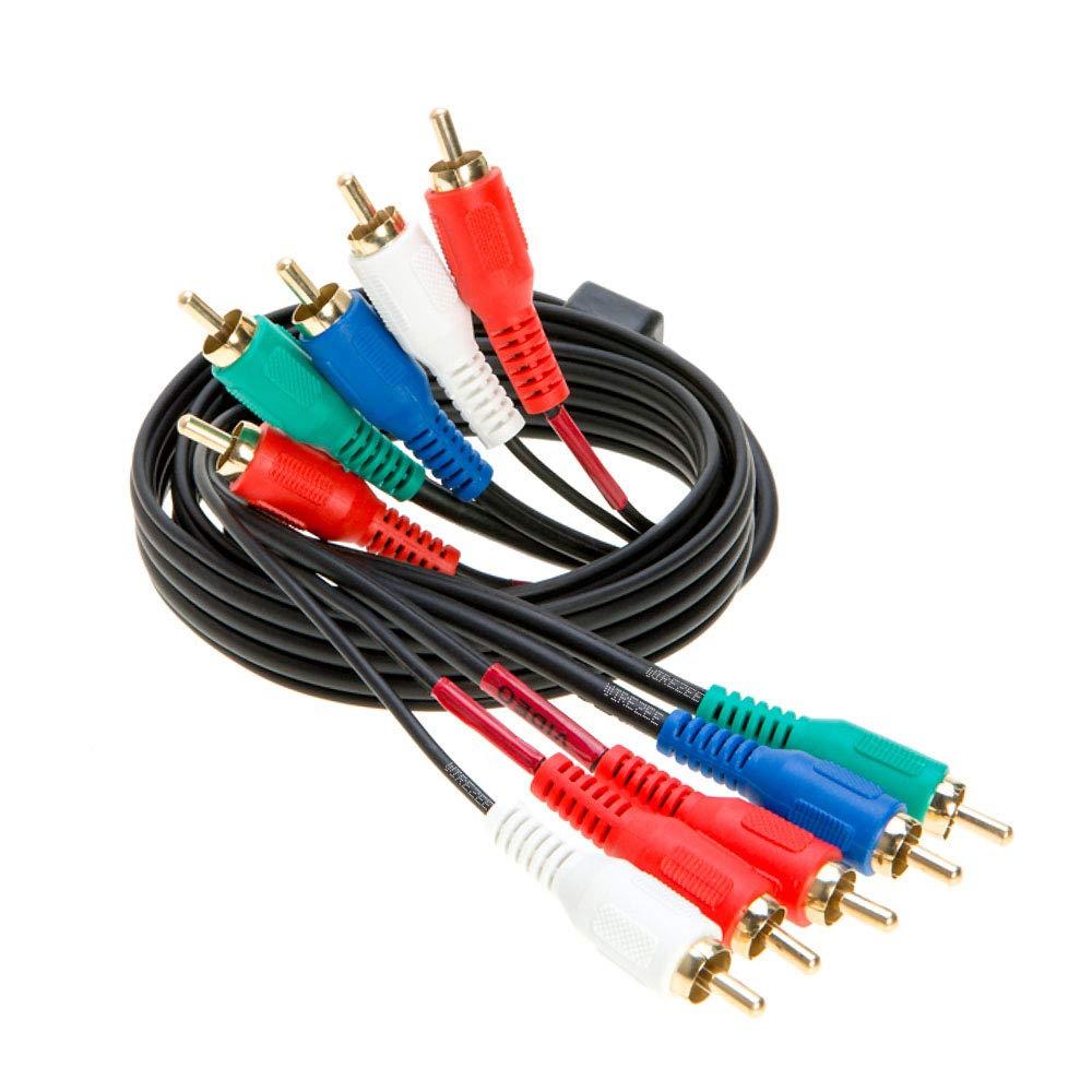5RCA Male Component Video/Audio Cable, Gold Plated,  6 FT Audio/Video Cable