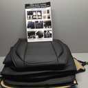 Full Set Car Seat Covers for Toyota Corolla Cross 2022-2026, Waterproof Stain-Resistant Seat Cover, Premium Nappa Leather Seat Protectors with Storage Pockets(Standard 5 Seats/Black)