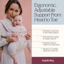 Ergobaby Omni Deluxe Baby Carrier for Newborn to Toddlers 0-48 Months (7-45 lbs) - 4-Position Breathable Mesh Baby Carrier with Ergonomic Support, Storage Pockets, and Sun Hood - Natural Beige