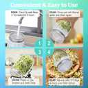 Seed Sprouting Kit, 2 Large 1000ML Wide Mouth Mason Jars with Sprout Lids, Drain Tray, Stainless Steel Stand, Cleaning Brush Sprouts Growing Kit for Sprouts, Bean, Broccoli
