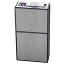 OLDENDO Cigarette Case with Lighter, 20 Capacity Portable Cigarettes Box Holder Dual Arc Lighter 2 in 1 USB Rechargeable Flameless Windproof (Black)