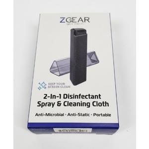 ZGEAR 2-In-1 Disinfectant Spray & Cleaning Cloth
 3 Pack