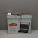 Baker's Friend Mini Panini Press Electric Griddle, 2 Slices of Panini Grill Press Sandwich Maker Press, Sandwichera Electrical for Pancakes & Eggs, Oil Tray, Non Stick Surfaces, Stainless Steel