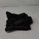 YOUR CHAIR COVERS - 90 x 156 inch Rectangular Crinkle Taffeta Tablecloth - Black, Rectangle Table Linens for 8 ft Rectangular Tables, Wedding Crushed Table Cloth (90"x156" (8Ft))