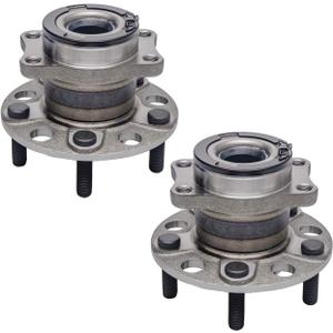 TUCAREST 512333 x2 (Fit 4WD/AWD Vehicles) Rear Wheel Bearing and Hub Assembly Compatible with 2007-2017 Je-ep Compass, Patriot /2007-2008 Do-dge Caliber [5 Stud Hub W/ABS,4x4]