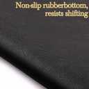 Mahjong Mat for Table 31.5''x31.5'', Non-Slip Mahjong Cloth Cover with Game Rules, Mahjong Tablecloth for Poker, Board Games Table Mat, Card Games, Tile Games, Dominoes (Black)