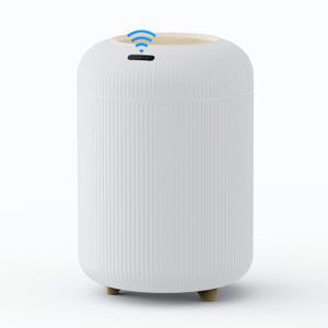 URALFA Motion Sensor Trash Can with Lid, Soft Close, Removable Legs, 3 Gallon Automatic Bathroom Trash Can, Touchless Trash Bin, Smart Plastic Garbage Can for Bedroom, Kitchen, Office, White