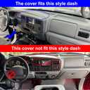 Dashboard Cover Custom Fit for Ford F250 F350 F450 Super Duty 1999 2000 2001 2002 2003 2004 / Ford Excursion 2000-2005,Dash Cover Mat Pad Carpet Protector (Beige)