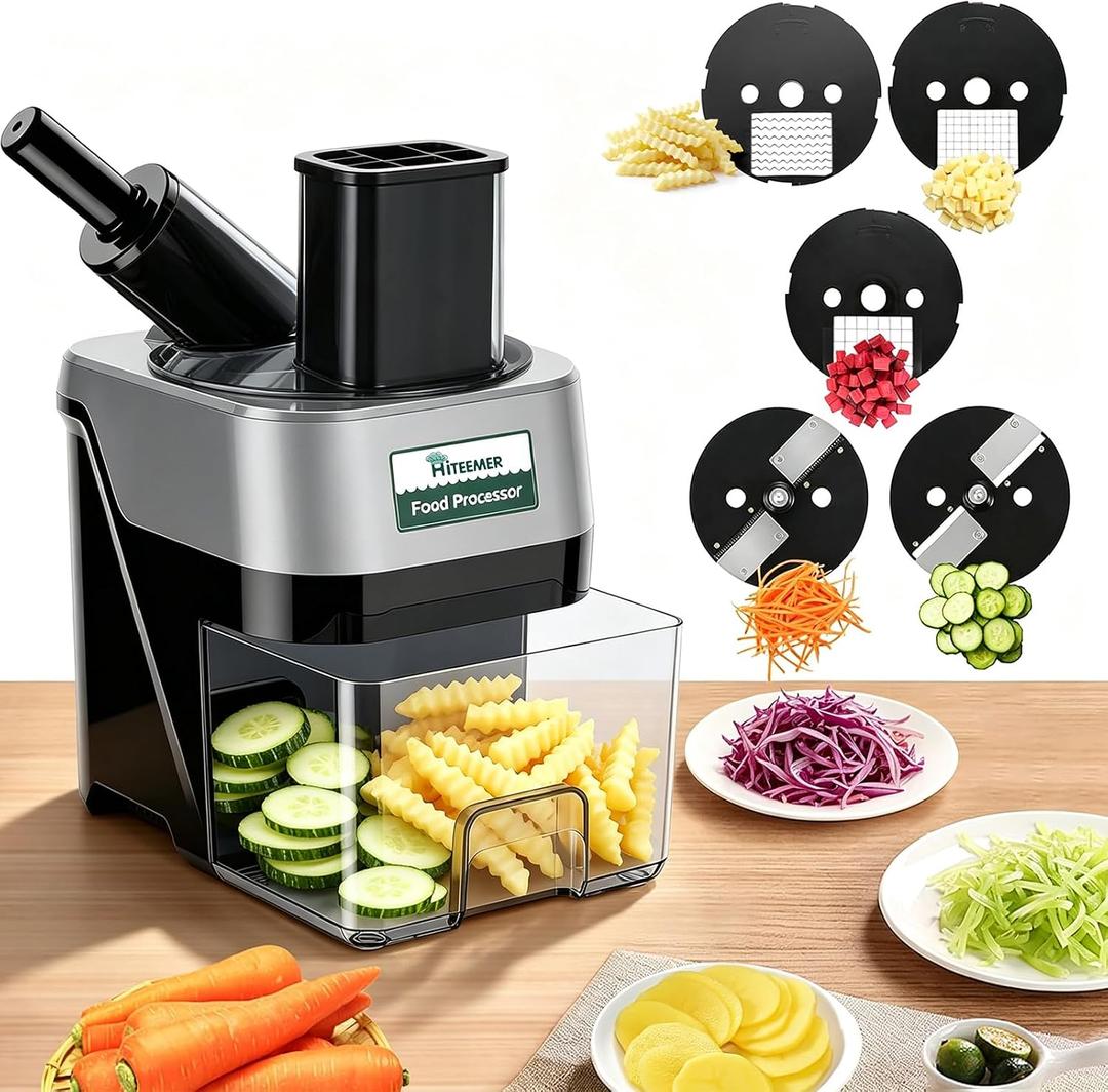 5-In-1 Electric Vegetable Chopper, Commercial Vegetable Slicer
