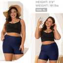 Tournesol Women's Swim Shorts High Waisted Bathing Suit Bottoms Tankini Swimsuit Boy Shorts with Pockets (XL)