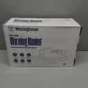 Westinghouse King Size Heated Blanket, Soft Flannel to Sherpa Reversible Electric Blanket King Size with 10 Heating Levels & 1-12 Hours Auto Shut Off, Machine Washable, (100" x 90", Beige)