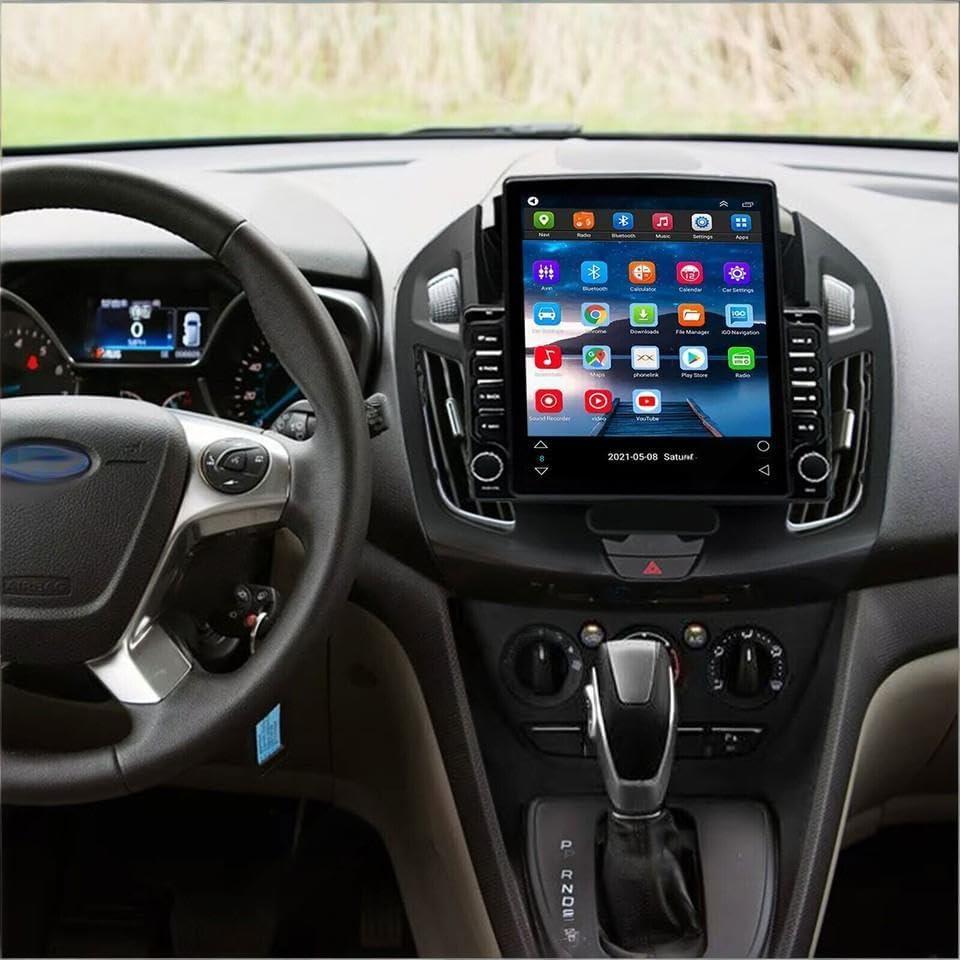 9.7" Car Stereo for Ford Transit Connect 2014-2019 2015 2016 2017 2018 IPS Car Audio Receiver w/WiFi GPS Bluetooth w/Carplay Android Auto Radio Receiver-2+32G (for High/Base Trim)