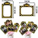 8PCS Graduation Party Decorations,Black & Gold Double-Sided Class of 2025 Graduation Photo Centerpieces for Tables, Table Toppers, High School College Grad Party Favors Supplies