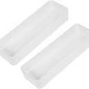 2pcs Cutlery Organizer for Utensil Storage Kitchen Divider Box Material for Spoons Forks Knives and Chopsticks