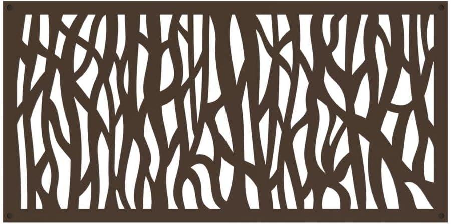 2 ft. x 4 ft. Sprig Umber Decorative Screen Panel