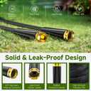 Garden Hose 50 FT, Non-Expanding Lightweight High-Pressure Water Hose with 10 Spray Nozzle, Portable No Kink Flexible Garden Hoses Pipe for Outdoor, Lawn, Yard, Car, House(500 PSI Max, 3/4" GHT)