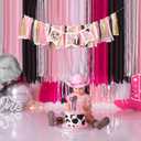 Cowgirl One High Chair Banner1st Birthday Highchair BannerCowgirl Theme Party Birthday DecorGirl Pink Farm Western First/1st Birthday Photo BackdropCake Smash Baby Shower