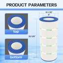 100 Sq. Ft. Pool Filter Cartridge Compatible with CC100, CCRP100, C-9410, Ultral-C3, PAP100, PAP100-4, R173215, FC-0686, 1 Pack