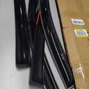 4 Pieces Tape-on Extra Durable Rain Guards Fit for 2022 2023 2024 Mitsubishi Outlander,Window Deflectors,Window Visors (Smoke Black)