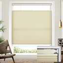 Lazblinds No Drill TDBU Cellular Shades, 39" W x 64" H, Beige