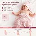 Momcozy Baby Towel with Hooded - Ultra Soft & Absorbent Large Bath Towel Set for Comfort & Gentle on Baby's Skin - Shower Gift & Bath Essential & Baby Registry Search for Newborn,Infant,Toddler,Kids