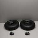 Parts Camp 4.00-6 Tire and Wheel 13" Wheelbarrow Tire 4.00-6 Pneumatic Tires and Wheel For Wheelbarrows Trolley Dolly Garden Wagon tire With 5/8"&3/4" bore hole,3.74" Centered Hub 2 Pack