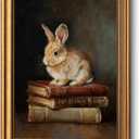 VIYYIEA Framed Easter Wall art, Bunny Pictures, 12L x 16W