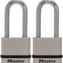 Master Lock M530XTLH Magnum Solid Steel Keyed Alike Padlocks, 1-Pack, 2-Count