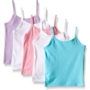 Hanes Girls' Camisole, 100% Cotton Tagless Cami, Toddler Sizing, Multiple Packs, Size: 4-5T