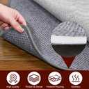 Non Slip Rug Pad Gripper, 6 x 9 Ft Extra Thick Foam Under Area Rug Carpet Pads for Any Hard Surface Floors, Keep Your Carpets Safe and in Place, Prevent Rug from Wrinkling or Buckling