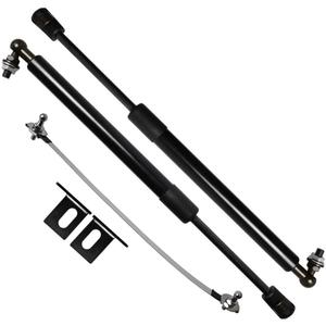 TSUBASA Lift Supports for Hyundai Santa Cruz 2022 2023 2024 2025 Front Hood Bonnet Modify Gas Struts Carbon Fiber Shock Dampers Spring Rod Bar (2PCS) (Normal Black)