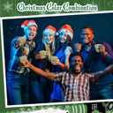 Norme 100 Pcs 9oz Green Cups Rimmed Plastic Cups Holiday Trimmed Disposable Cup Disposable Wine Glasses for Party Supplies(Green and Clear)