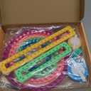 READAEER Knitting Loom Kit with Pompom Maker, Round Knitting Loom for Hat, Rectangular for Blanket Scarf Shawl, Knitting Loom Kit for Beginner