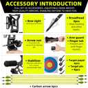 Recurve Bow Set for Adults, Adjustable Draw Weight, 52IN