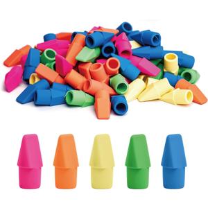 3 x Cap Erasers for Pencils Pulk - Pencil Top Erasers Cap Erasers Toppers for Latex Free Assorted Colors School Supplies for Teachers Sudents Classroom Home and Office (60)