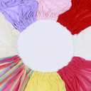 DUOBAO Rainbow Chiffon Wedding Ceiling 10FT Length Photo Background Curtain Decorations with Rod Pocket for Banquet Room Weddings Ceremony Graduation Prom, W 5' x L 10'-6 Panels Bright Rainbow