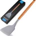 Wooden-Handled Silicone Spatula by Zulay Kitchen (12.5 Inches)