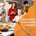 AMI PARTS Upgraded 5304458312 316443600 Oven Door Handle Replacement Compatible with Frigi-daire Ken-More Oven Handle, Replaces AP3965016 - Stove Handles Replacement