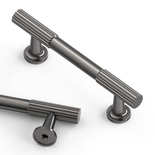 Asidrama 10 Pack 3 Inch(76mm) Brushed Black Nickel Cabinet pulls Kitchen Cabinet Handles, Cabinet Pulls Kitchen Cabinet Hardware for Cupboard Drawer Pulls