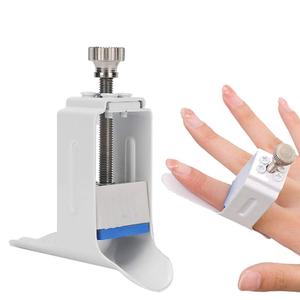 Watris Veiyi Finger Joint Straightener, Finger Joint Extension Splint, Finger Fixed Rehabilitation, White Average Size Hand Injury Joint Support Pressing Device for Finger Pain Easy Pressing Splint