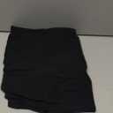 Womens Barrel Harem Linen Pants Wide Leg Pants Baggy Palazzo Drawstring Elastic Waist with Pockets Beach (Large, Black)