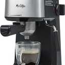 Mr. Coffee 2191914 4-Shot Steam Espresso Machine, Cappuccino Maker, & Latte