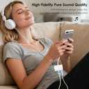 USB C to Microphone & 3.5mm Headphone Adapter with PD Fast Charging for Live-Streaming, 3-in-1 Aux to USB C Audio & MIC Splitter Compatible with iPhone 15/16/17, iPad Pro, Galaxy S25Ultra, and More
