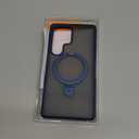 TORRAS Magnetic Stand for Samsung Galaxy S25 Ultra Case, [Fit for Magsafe] [Military Grade Drop Tested] Ring Shockproof Translucent Slim Protective Phone Case for Samsung S25 Ultra Case Ostand, Blue