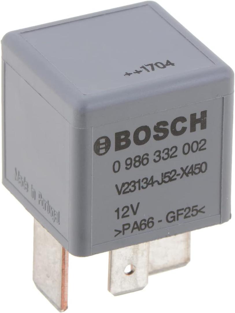 BOSCH 0986332002 Normal Open Mini Relay - 4 Pins, 12 V, 70 A - Single