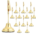 12 Pcs Table Number Holders Gold Metal Place Card Holders with Alligator Clip Table Card Holder Tables Number Stands Tables Sign Holders for Wedding Anniversary Birthday Party