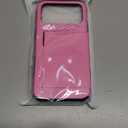 Nvollnoe Compatible with iPhone 17 Pro Max Case with Card Holder Dual Layer Heavy Duty Protective Shockproof Hidden Card Slot Slim Wallet Phone Case for Women&Men 6.9 inch(Hot Pink)