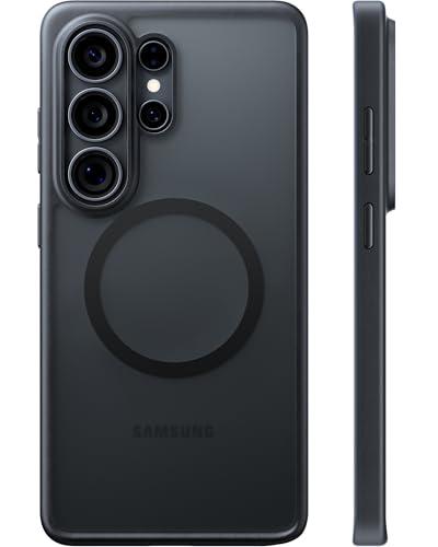 TORRAS for Samsung Galaxy S26 Ultra Case, [Military Grade Protection] [Fit for MagSafe] Shockproof Magnetic Translucent Classic Grippy DIY Button for Samsung S26 Ultra Case Slim, Black