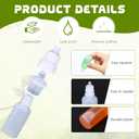 50 Pcs Plastic Dropper Bottles Squeezable Eye Liquid Dropper with Caps and Plug for Oil Eye Liquid Storage (30 ml)